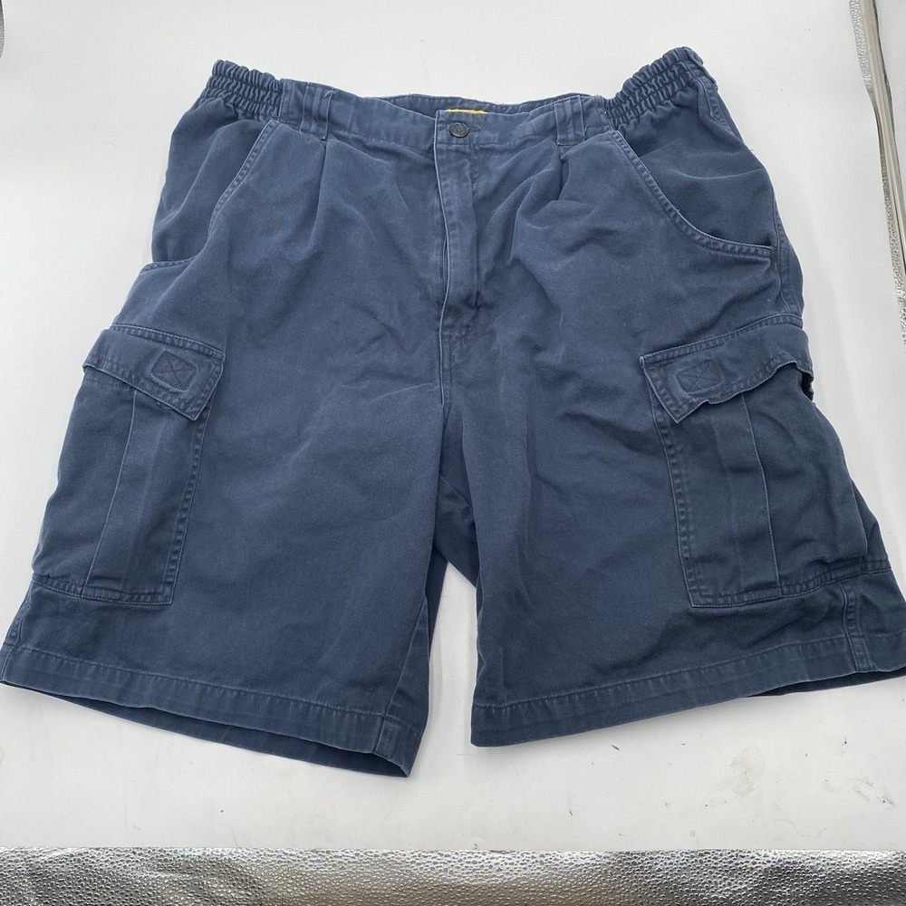 Duck Head Classic Pleat Front Shorts Mens 34 Khaki Blue Southern Prep Pleated
